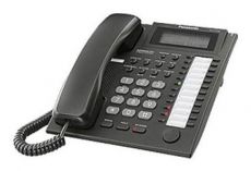 Проводной телефон Panasonic KX-T7735RU-B (аналог. сист. телефон, 24 прогр. кнопок, черный)
