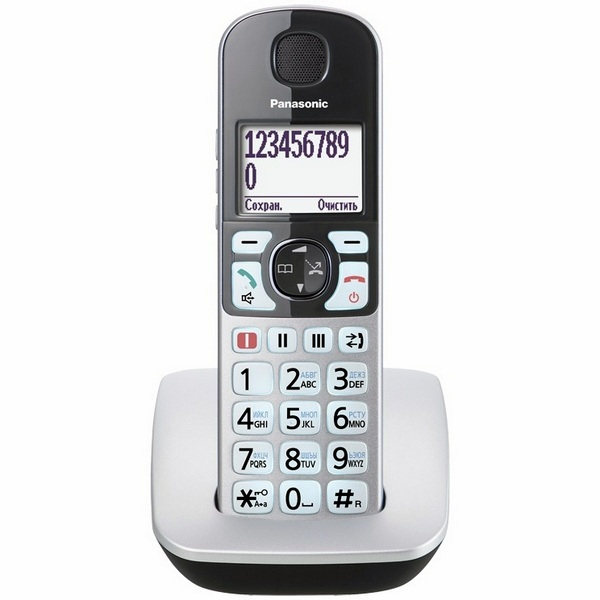 Радиотелефон Panasonic Dect KX-TGE510RUS серебристый