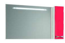 Зеркало-шкаф AQUATON Диор 120 Белый бордовый